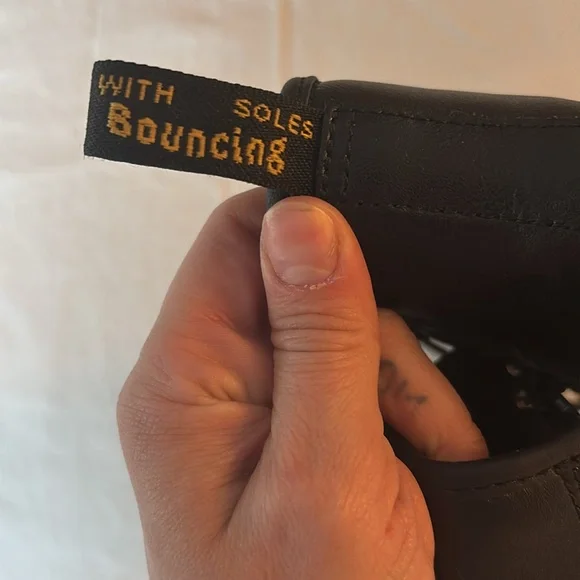 Dr. Martens 1460 Kids Boots - Black Smooth Leather with Side Zip - Size 9 - Picture 4 of 5